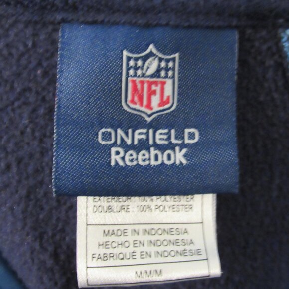 Onfield Reebok NFL Tennessee Titans Hoodie Men's Size Medium Navy/Titans Blue - Picture 8 of 9